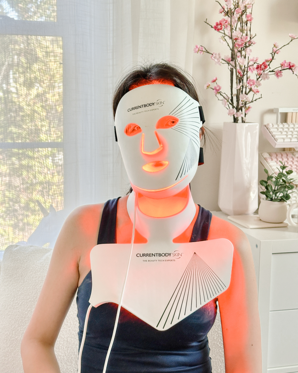 My usual routine: CurrentBody Series 2 Face Mask + Neck & Dec Mask