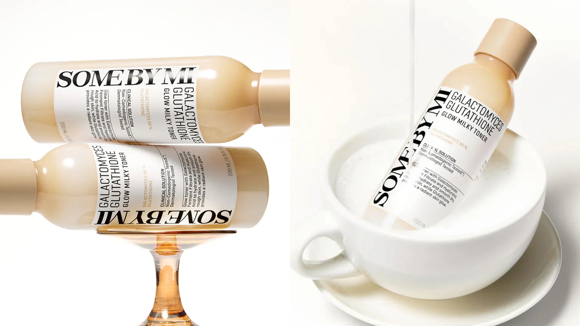 Some By Mi Galactomyces Glutathione Glow Milky Toner Nudie Glow Australia