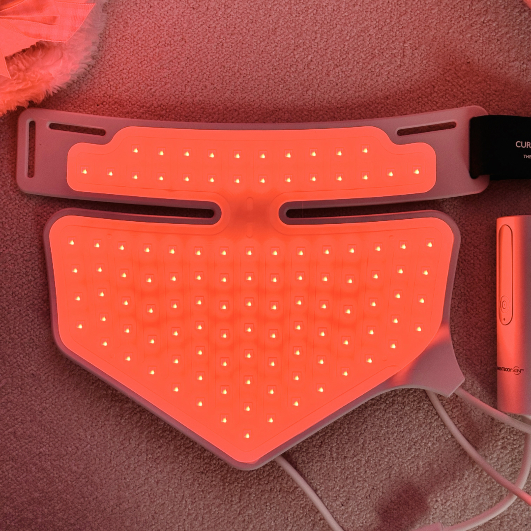 CurrentBody LED Neck Mask when it's on