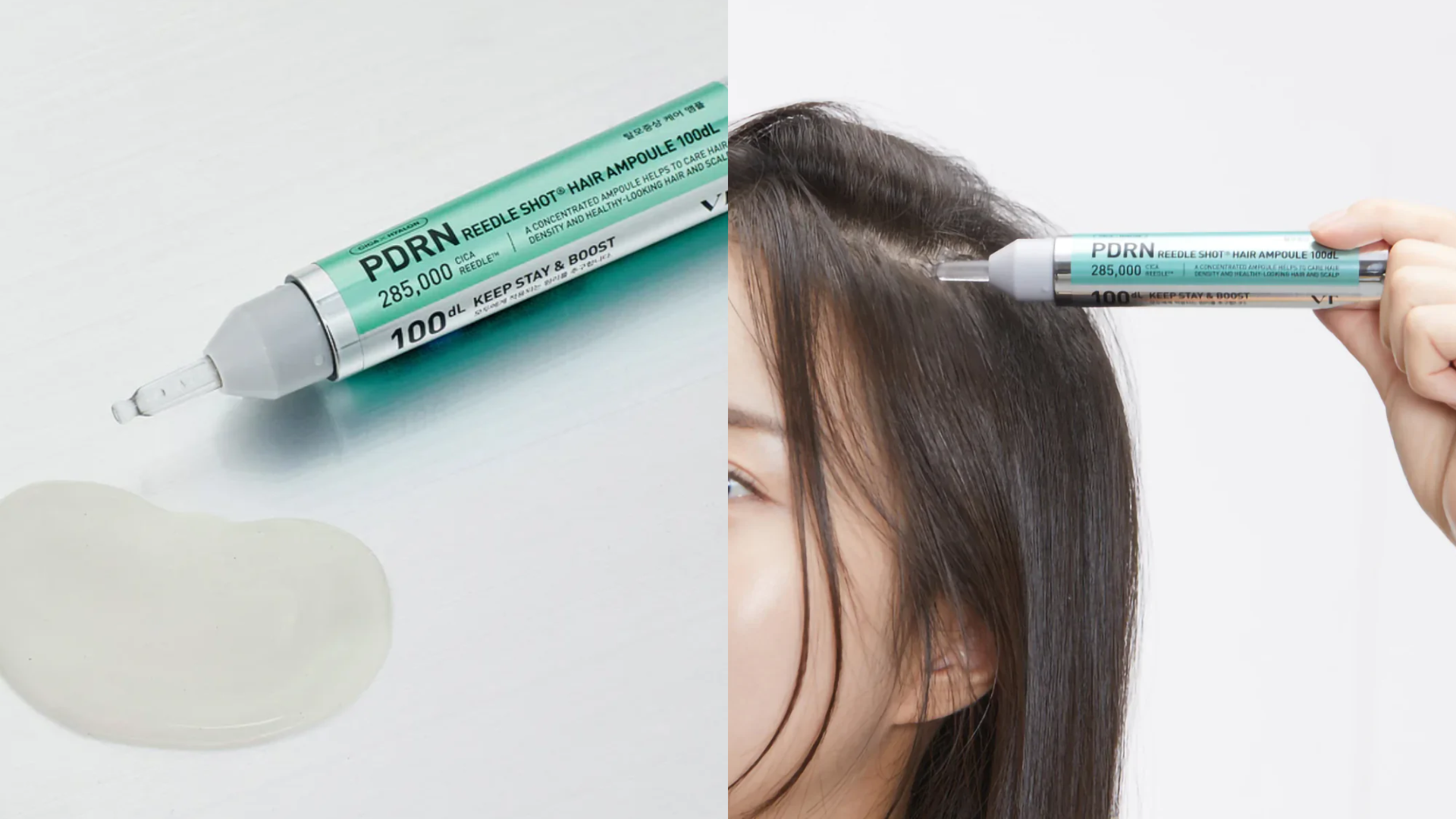 VT Cosmetics PDRN Reedle Shot Hair Ampoule 100dL Nudie Glow Australia